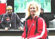 Vicki Gray and Valentino Rossi