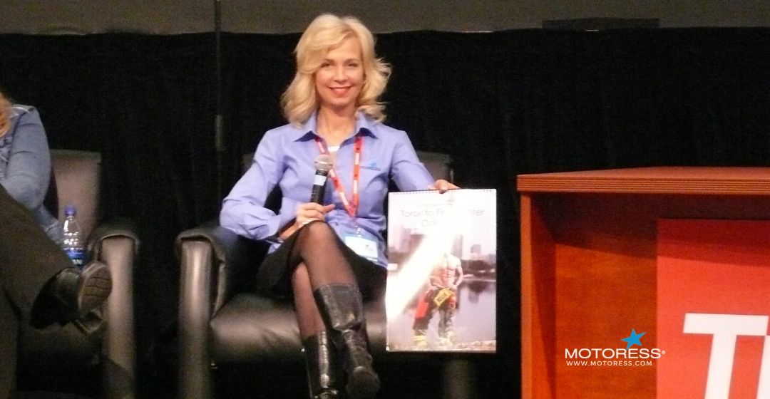 Toronto Firefighter Calendar Men Join MOTORESS for Women & Motorcycling Fun
