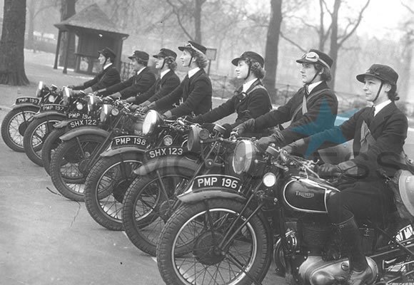 Women Dispatch Riders Wrens on MOTORESS