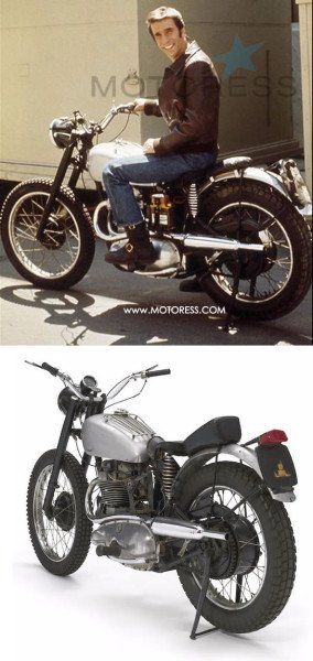 The Fonz" Customised Triumph Up for Auction on MOTORESS