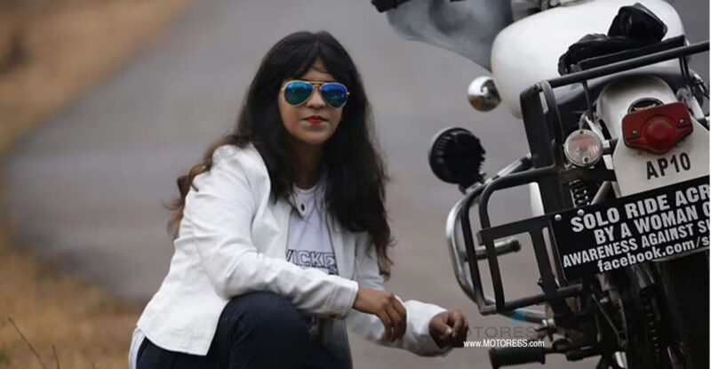 Sana Iqbal of India Completes Solo Motorcycle Ride