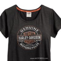 Harley-Davidson Women's Coldblack Tshirt on MOTORESS