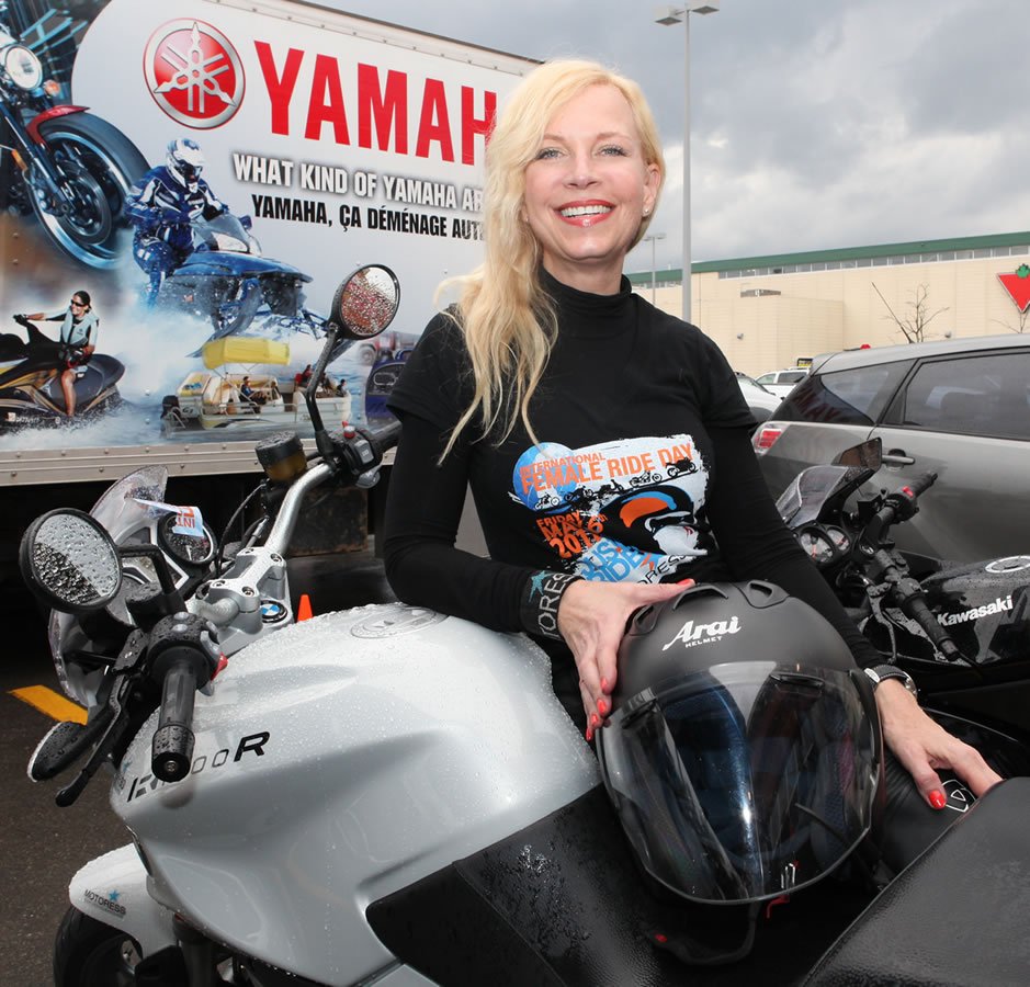 Vicki Gray fondatrice de la journée internationale de la moto pour les femmes