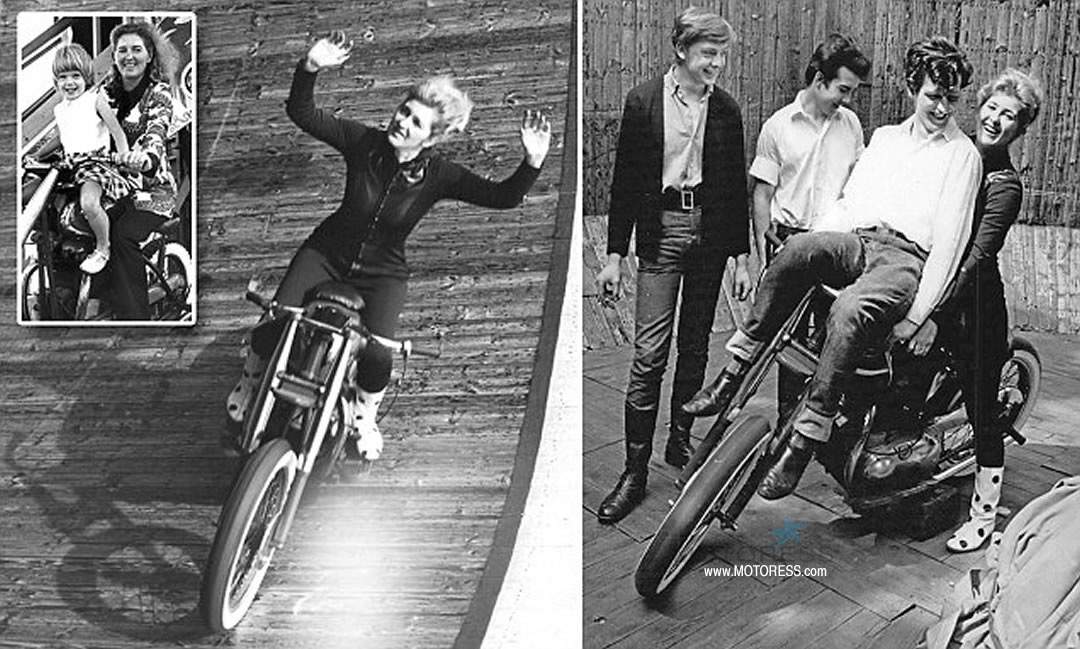 Yvonne Stagg Britain’s First Female Wall of Death Star - MOTORESS