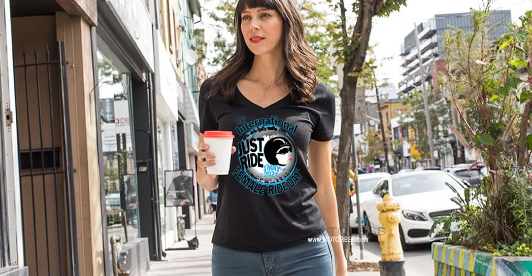 2021 International Female Ride Day T-Shirt - MOTORESS