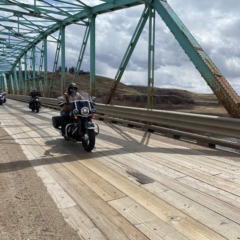 Riding the Back Prairie Roads in Southern Alberta