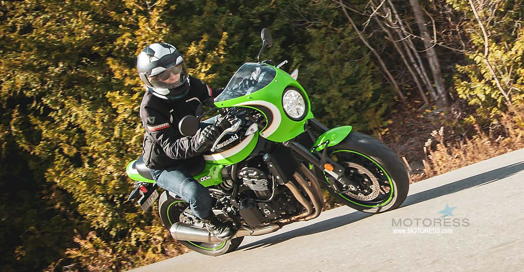 Kawasaki Z900RS Cafe Ride Review -MOTORESS Vicki Gray