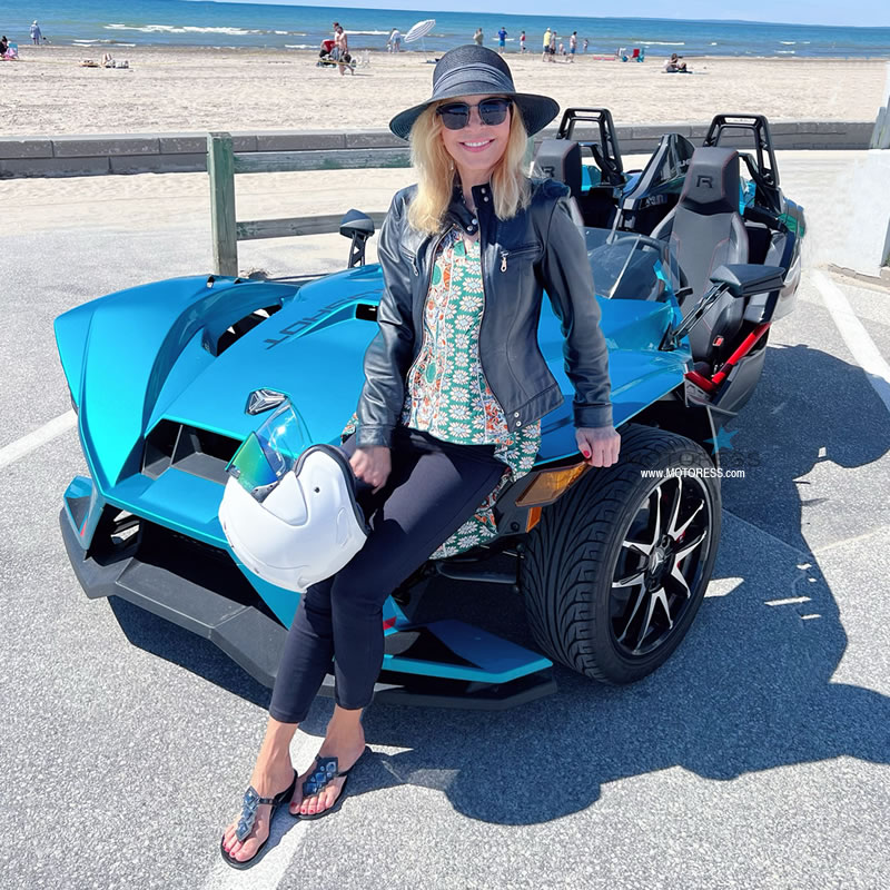 Polaris Slingshot R Ride Review - MOTORESS - Vicki Gray