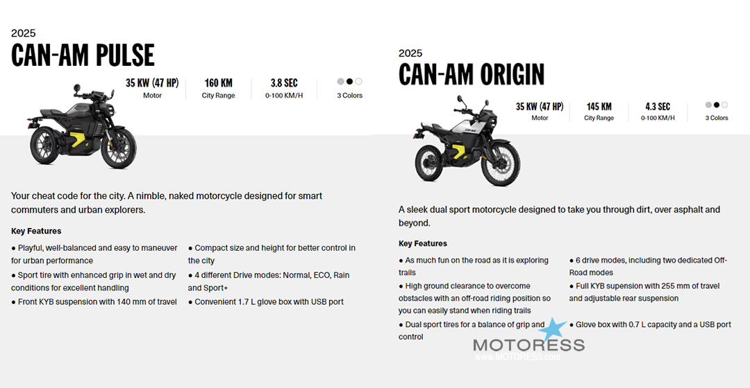 Can-Am Electric Motorcycle First Ride Review: The Pulse and Origin - MOTORESS