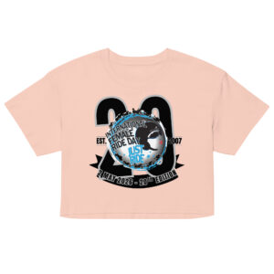 IFRD 20th Edition Cropped Top for Women (Pale Pink)